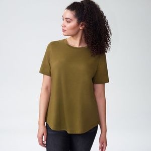 Universal Standard XXS (6-8) Olive Tee Rex Shirt